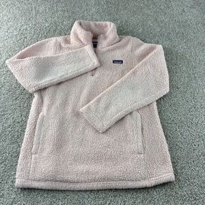 Patagonia Los Gatos Girls XL‎ Fleece Pullover Pink 1/4 Zip Long Sleeve Jacket